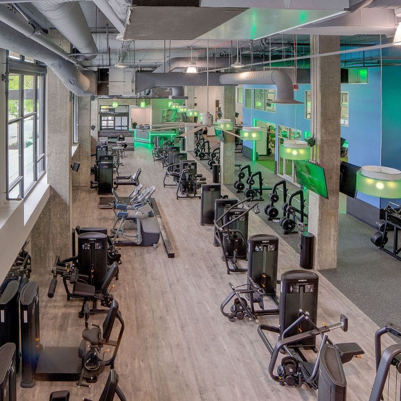the spacious and modern weight room at emerald city athletics gym with locations in everett